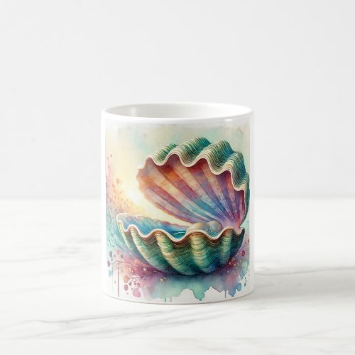 Clam in Watercolor 180624AREF108 _ Watercolor Coffee Mug