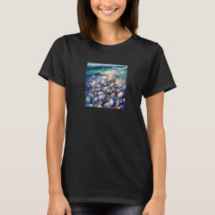 Clam Seashell Shell Collector Beach Ocean Coastal  T-Shirt