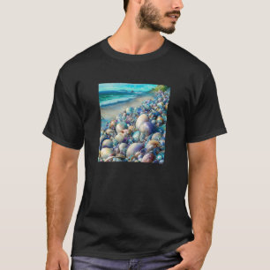 Clam Seashell Shell Collector Beach Ocean Coastal T-Shirt