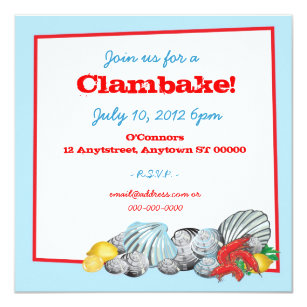 Clambake Invitations Zazzle
