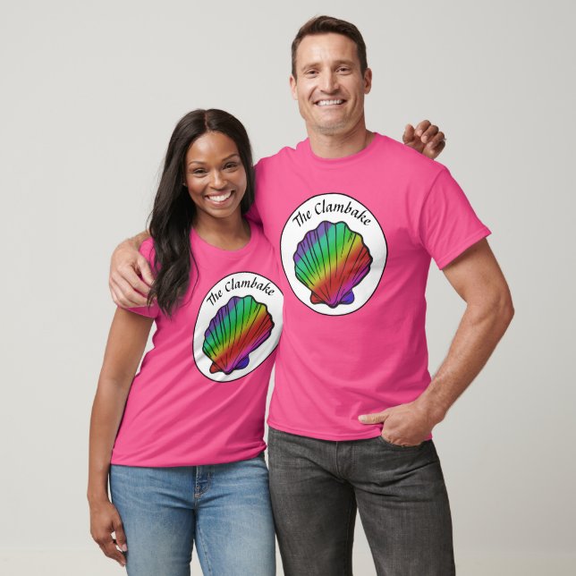 Clambake Rainbow Clam Unisex T-Shirt (Unisex)
