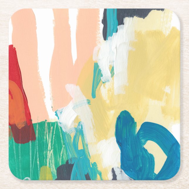 Clamor I Square Paper Coaster (Front)