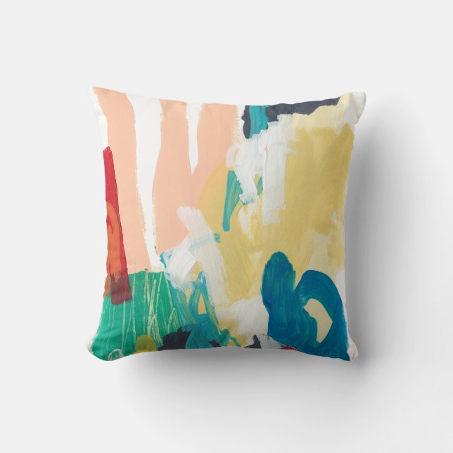Clamor I Throw Pillow (Front)