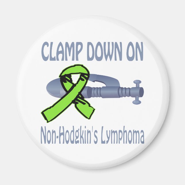 Clamp Down On Non-Hodgkin'S Lymphoma Magnet (Front)