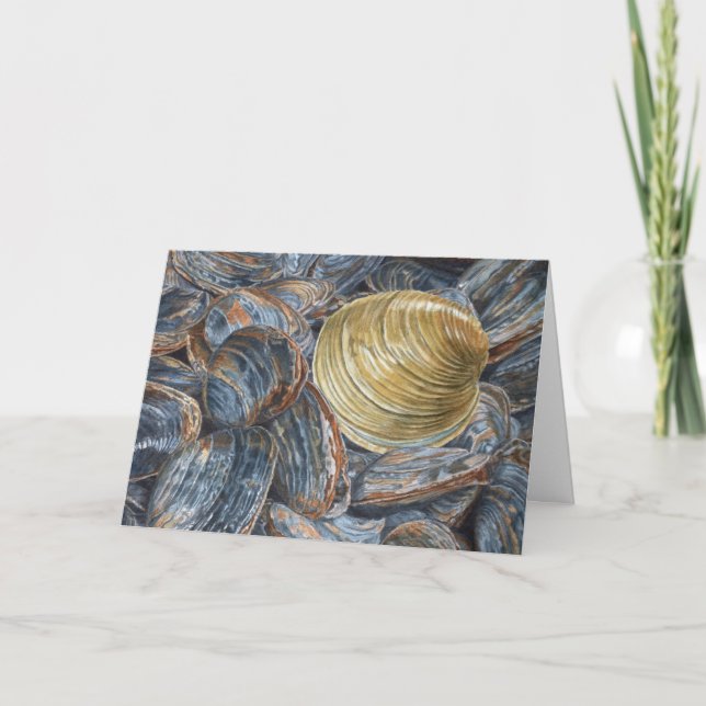 Clams and Quahog Greeting Card (Front)