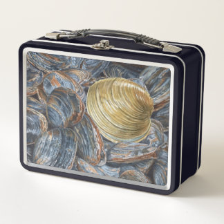 Clams and Quahog Shell Metal Lunch Box