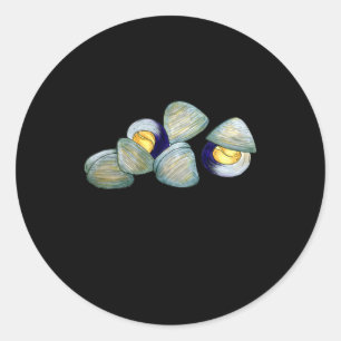 Clams Clambake Rhode Island New England Seafood Classic Round Sticker