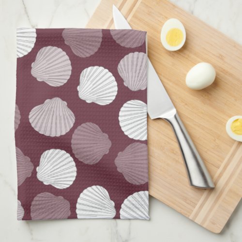 Clams Shell Seashells Kitchen Towel