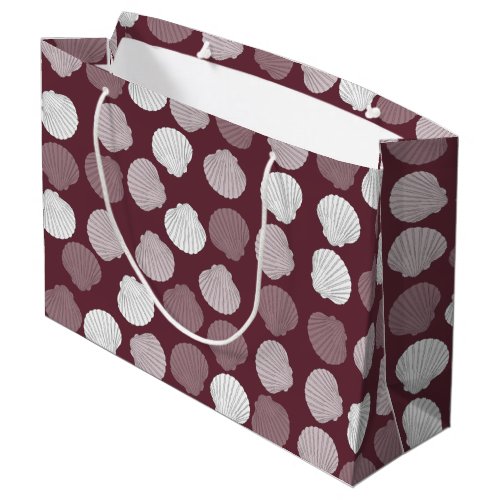 Clams Shell Seashells  Large Gift Bag