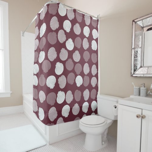 Clams Shell Seashells Shower Curtain