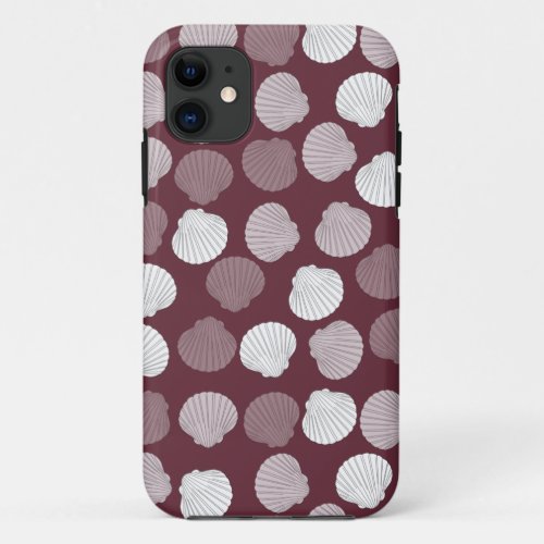 Clams Shell Seashells Wrapping  iPhone 11 Case