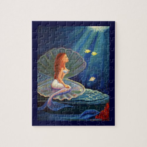 Clamshell Mermaid Art Puzzle _ By Susan Rodio