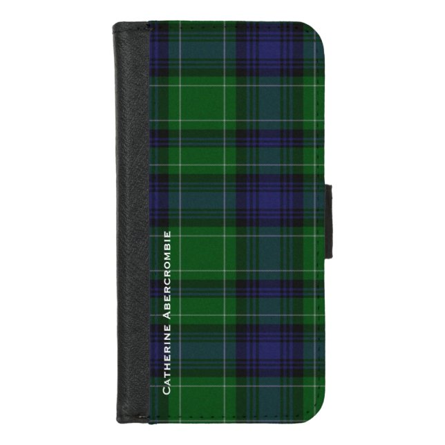 Clan Abercrombie Plaid iPhone Wallet Case (Front)
