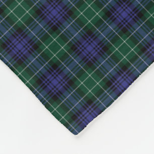 Clan Abercrombie Scottish Tartan Plaid Pattern Fleece Blanket