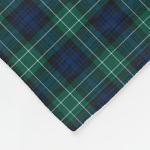 Clan Abercrombie Tartan Blue and Green Plaid