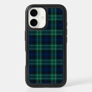 Clan Abercrombie Tartan Blue and Green Plaid iPhone 16 Case