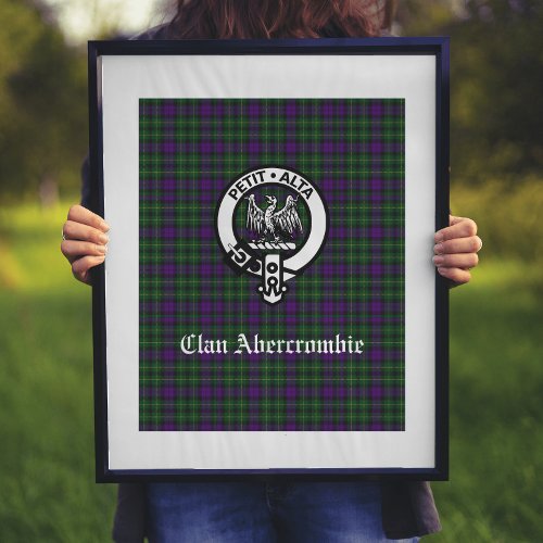 Clan Abercrombie Tartan  Crest  Poster