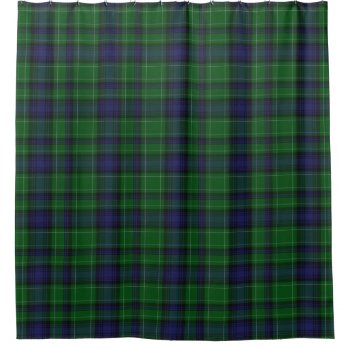 Clan Abercrombie Tartan Shower Curtain by Everythingplaid at Zazzle