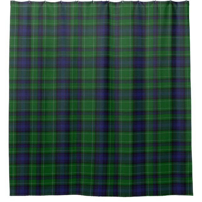 Clan Abercrombie Tartan Shower Curtain (Front)