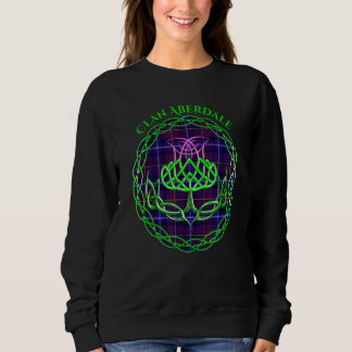 Clan Aberdale Scottish Tartan Celtic Thistle Sweatshirt