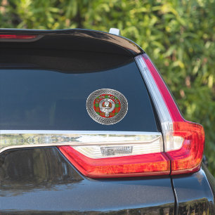 Clan Adair Crest & Tartan Knot Sticker