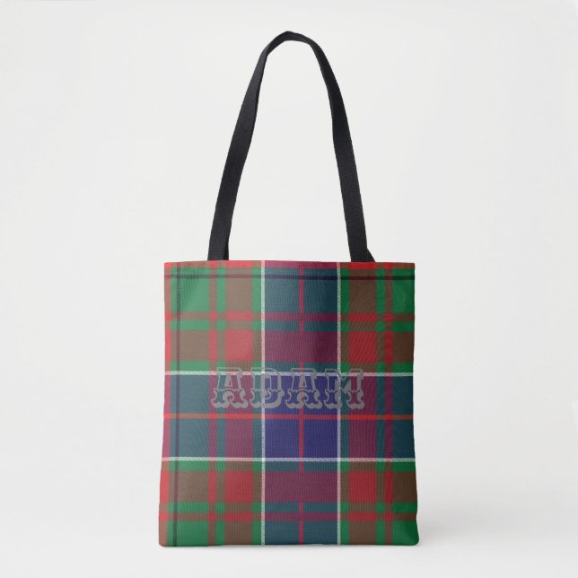 Clan Adam tartan Tote Bag (Front)