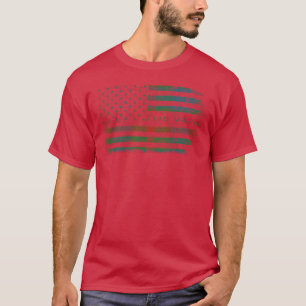 Clan Agnew Scottish tartan US flag kilt Scotland T-Shirt