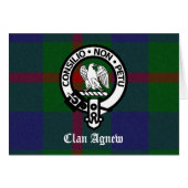 Clan Agnew Tartan Crest (Front Horizontal)