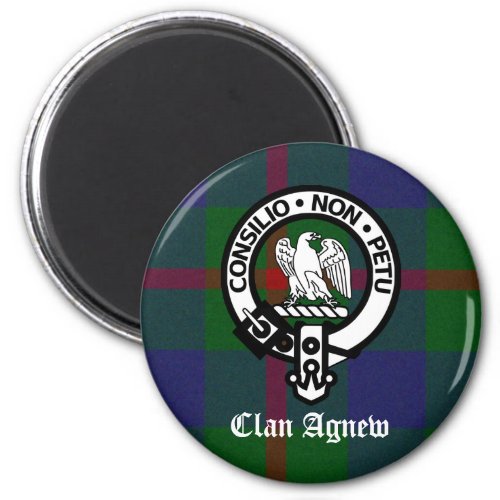 Clan Agnew Tartan Crest Magnet