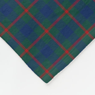 Clan Agnew Tartan Scottish Plaid Fleece Blanket