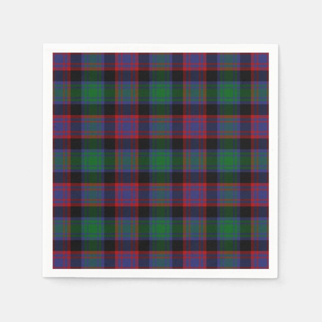 Clan Alexander Hunting Tartan Napkins (Front)
