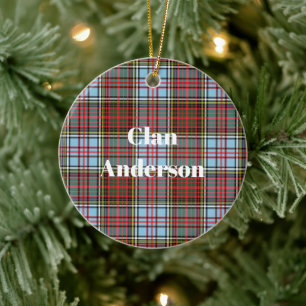 Clan Anderson Ancient Tartan Ceramic Ornament
