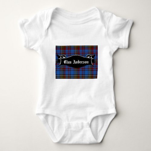 Clan Anderson Banner Baby Bodysuit