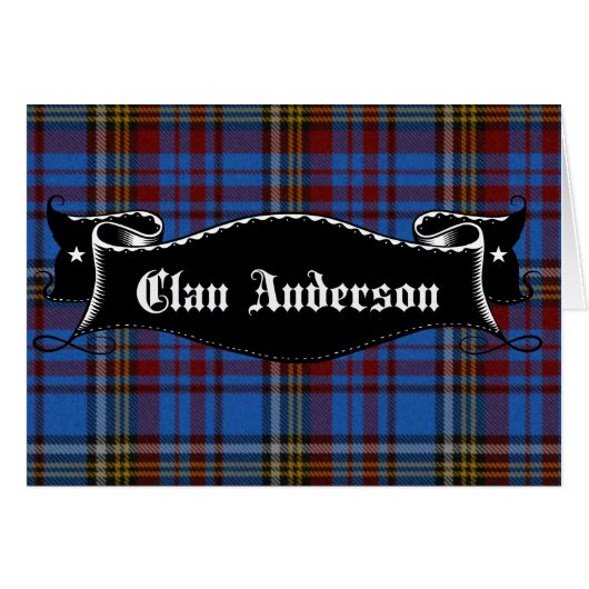 Clan Anderson Banner Cards (Front Horizontal)