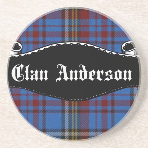 Clan Anderson Banner Drink Coaster