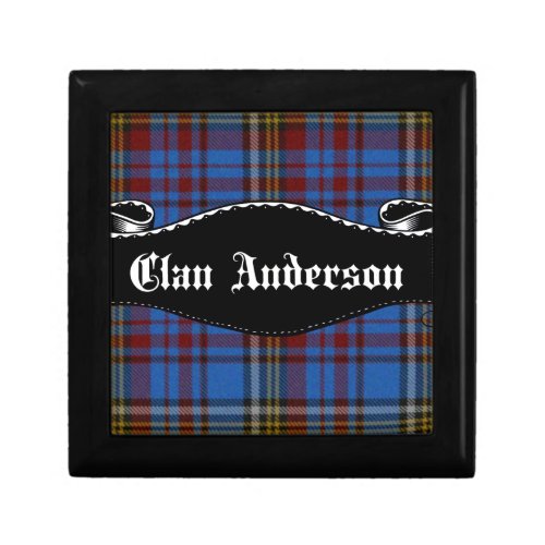 Clan Anderson Banner Jewelry Box