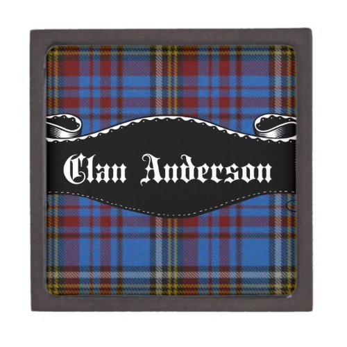 Clan Anderson Banner Jewelry Box