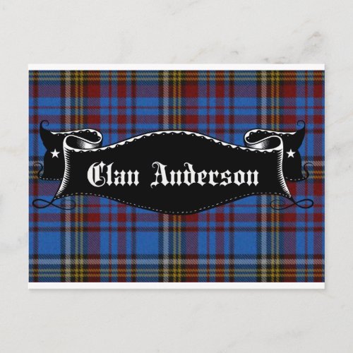 Clan Anderson Banner Postcard