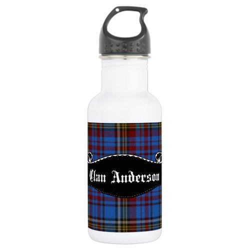 Clan Anderson Banner Water Bottle