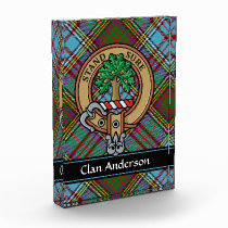 Clan Anderson Crest Acrylic Award