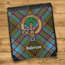 Clan Anderson Crest Drawstring Bag