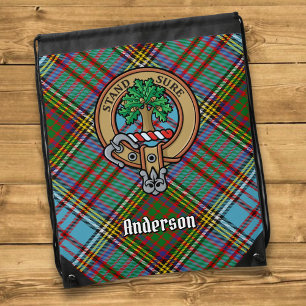 Clan Anderson Crest Drawstring Bag
