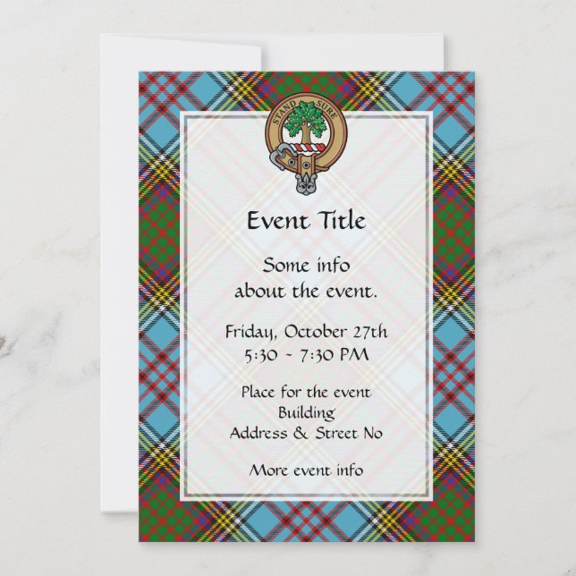 Clan Anderson Crest Invitation (Front)