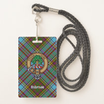 Clan Anderson Crest over Tartan Badge