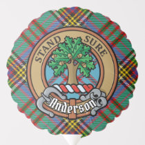 Clan Anderson Crest over Tartan Balloon