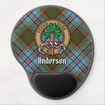 Clan Anderson Crest over Tartan Gel Mouse Pad