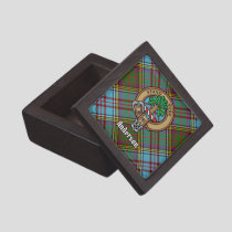 Clan Anderson Crest over Tartan Gift Box