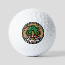 Clan Anderson Crest over Tartan Golf Balls