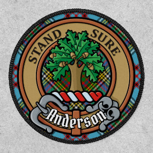 Clan Anderson Crest over Tartan Patch