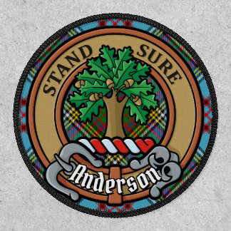 Clan Anderson Crest over Tartan Patch